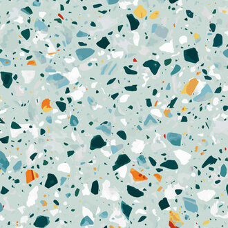 83 Oranges Mint Terrazzo Size: 30" H x 30" W x 1.25" D 83 Oranges Mint Terrazzo Size: 30" H x 30" W x 1.25" D