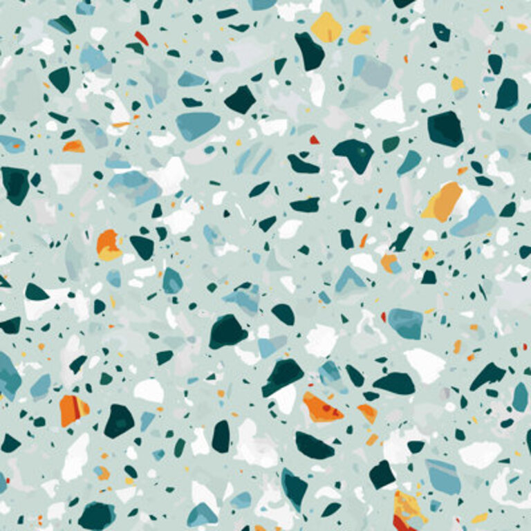 83 Oranges Mint Terrazzo Size: 30" H x 30" W x 1.25" D