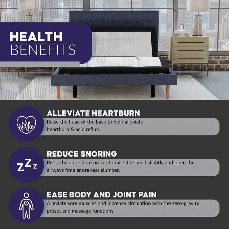 14" Massaging Zero Gravity Adjustable Bed with Wireless Remote Size: Twin Long