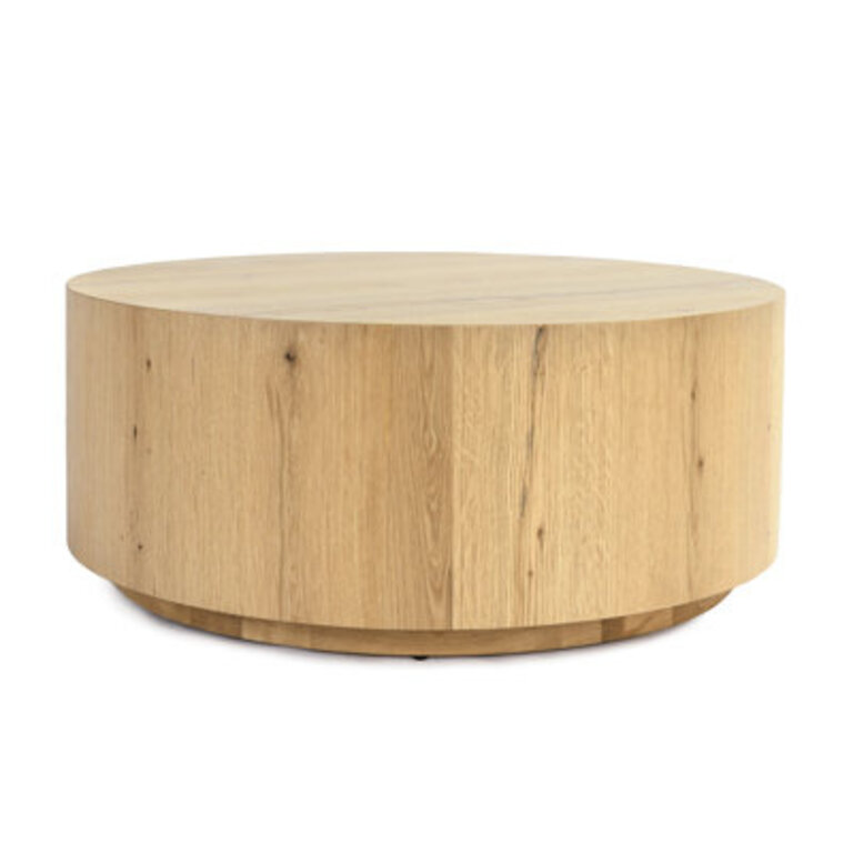 Taryn Drum Coffee Table Color: Natural