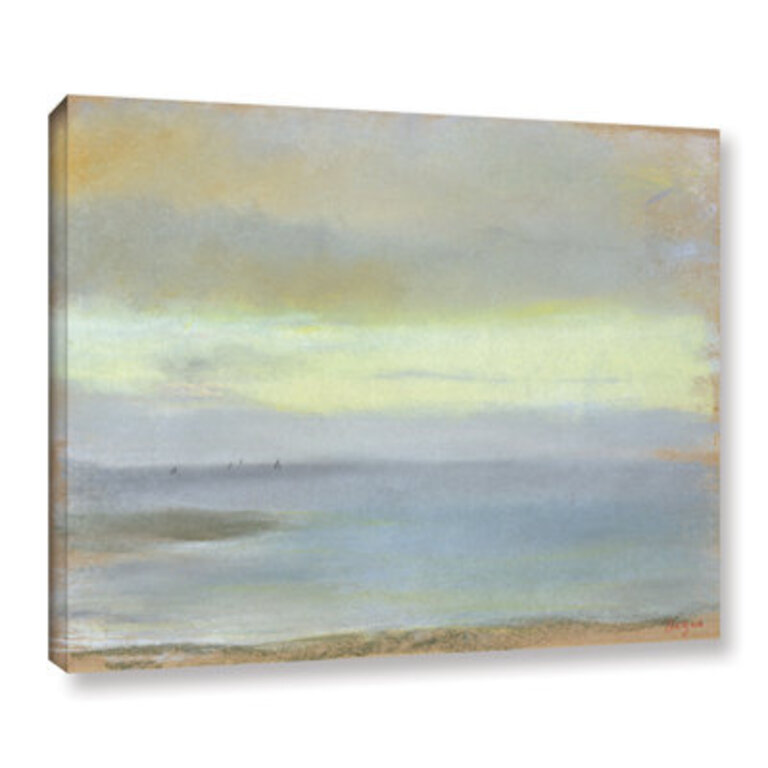 'MarinMarine Sunset by Edgar Degas - Acrylic Painting Print on Canvas Format: Wrapped Canvas, Size: 24" H x 32" W x 2" D