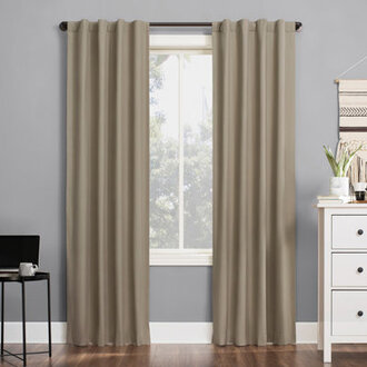 Wayfair Basics Thermal 100 Blackout Back TabRod Pocket Curtain Panel