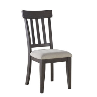 Osbourne Upholstered Solid Wood Slat Back Side Chair