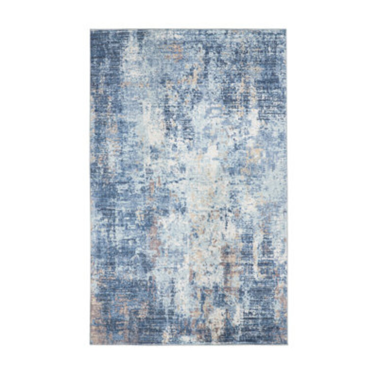 Syrena Machine Woven Polyester Abstract Area Rug