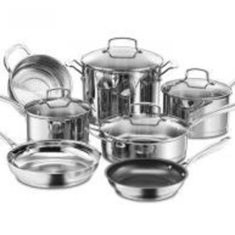 Cuisinart Professional Series 11 Pieces Stainless Steel Cookware Set