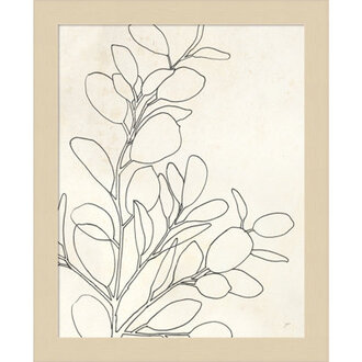Eucalyptus Plant I by Karyn Panganiban - Picture Frame Drawing Print Frame Color: Brown, Size: 13" H x 11" W