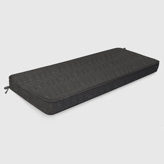 Premium 4" Bench Seat Cushion Bay Window Cushion Customizable for Indoor/Outdoor Use Cushion Size: 42" x 12", Cushion Color: Dark Gray