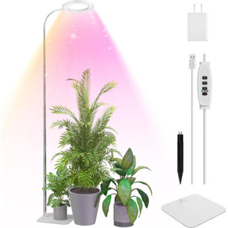 61inch Full Spectrum Grow Light with Base for Indoor Plants Color: Chrome