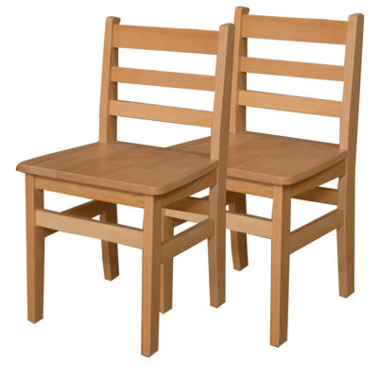 Hardwood Ladderback Chair-Carton of 2