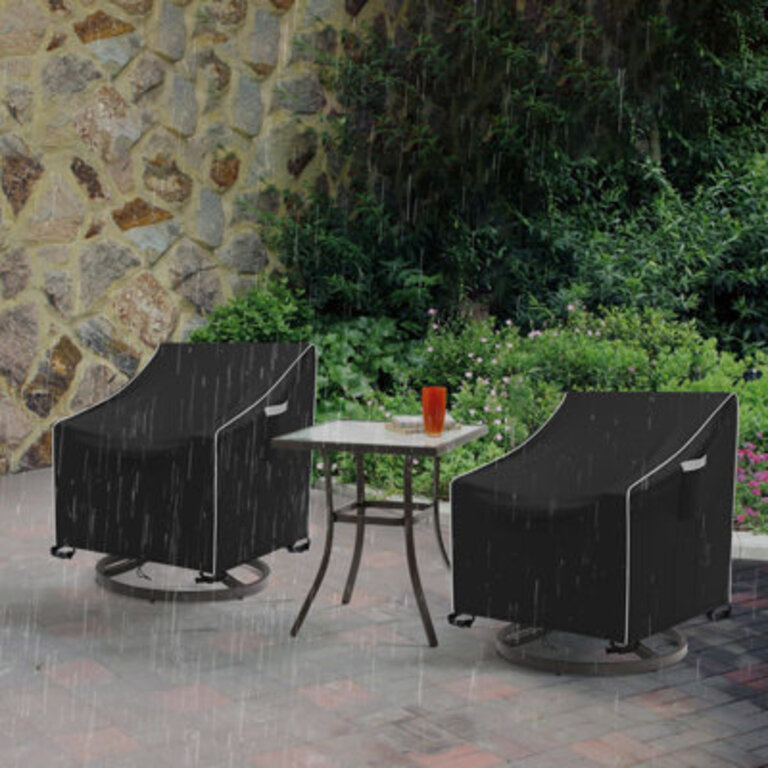 Waterproof Outdoor Swivel Lounge Chair Covers 2 Pack