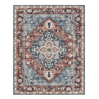 Autavia Area Rug Non-Slip Carpet Traditional Vintage Style Machine Washable