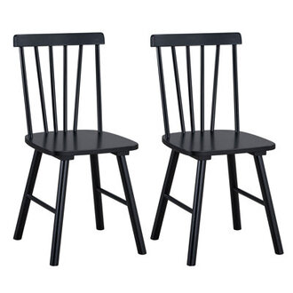 Phaong 17 Wide Mid-Century Modern Windsor Back Wood Modern Dining Chairs