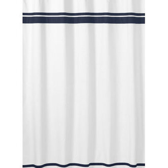 Hotel 100 Cotton Striped Single Shower Curtain