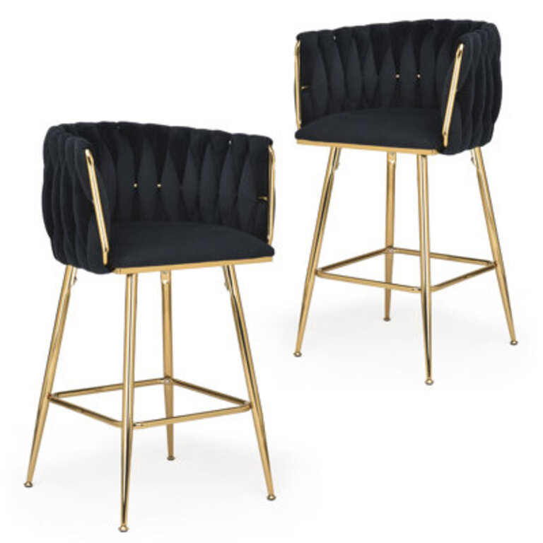 Kristyn Upholstered 256 Counter Stool With Metal Frame