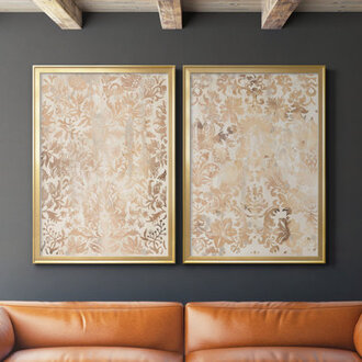 Walnut Damask I  2 - Pieces