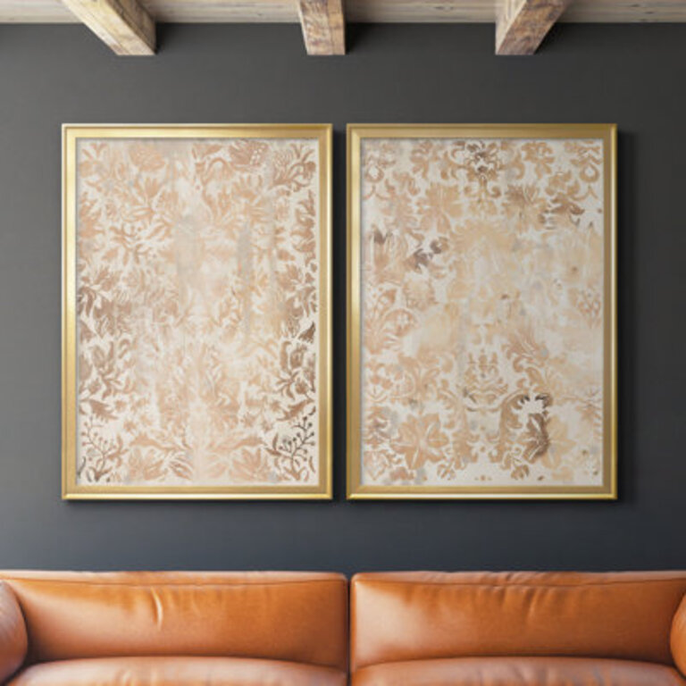 Walnut Damask I  2 - Pieces