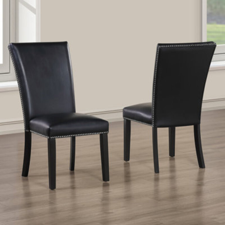 Anxhela 18 H Faux Leather Upholstered Parsons Chair
