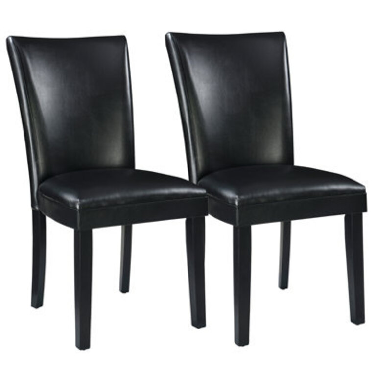 Faux Leather Upholstered Parsons Dining Chairs