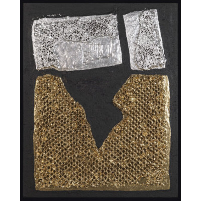 Pharaohs Grid - Floater Frame Graphic Art on Canvas