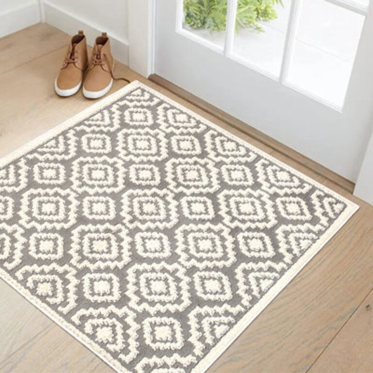 Ludwick Non Slip Farmhouse Door Rug Machine Washable Kitchen Mats Mat Size: 30" W x 30" L