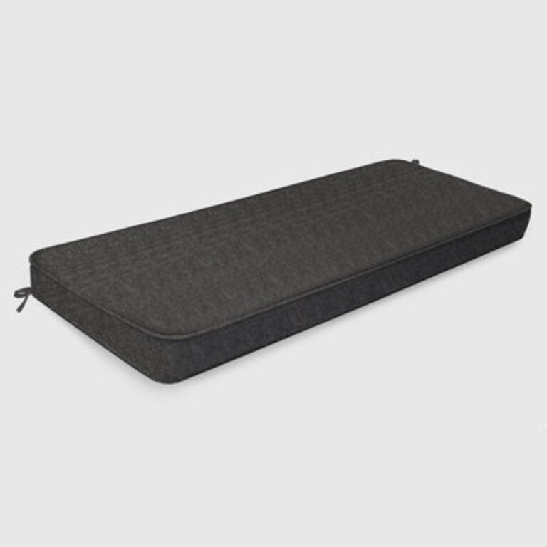Premium 4" Bench Seat Cushion Bay Window Cushion Customizable for Indoor/Outdoor Use Cushion Size: 42" x 12", Cushion Color: Dark Gray