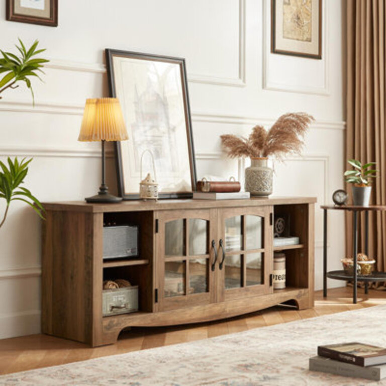Sullivan 58" TV Stand Color (Base/Top): Brown, Size: 22"H x 58"L x 15.4"W