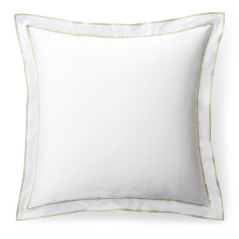 Spencer Cotton 26" Euro Pillow Cover Color: Tan