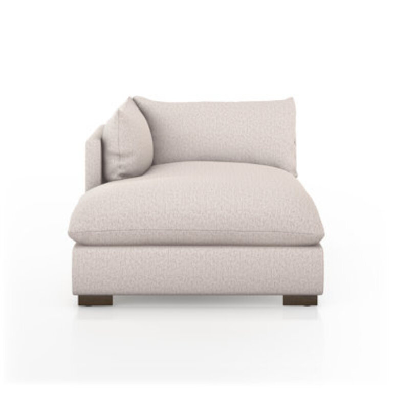 Hillwood Left Arm Facing Chaise Piece - 435 - Pebble
