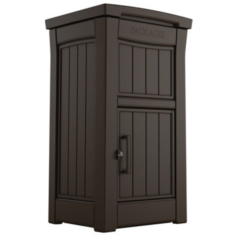 Keter Secure Package Delivery Lockable Box For Porch Or Office with Secure Storage Compartment