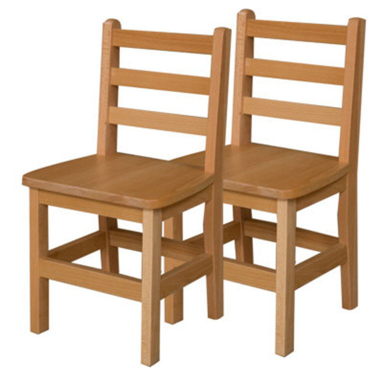 Hardwood Ladderback Chair-Carton of 2
