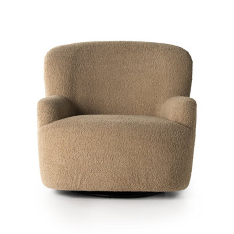 Maxton Upholstered Swivel Armchair