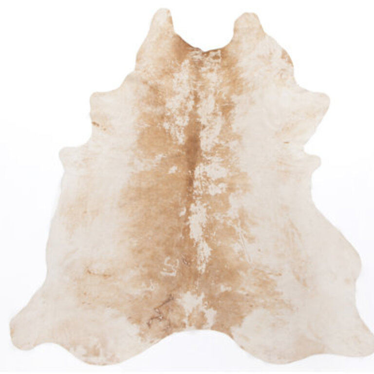 Maribo Animal Print Handmade Cowhide Ivory Area Rug
