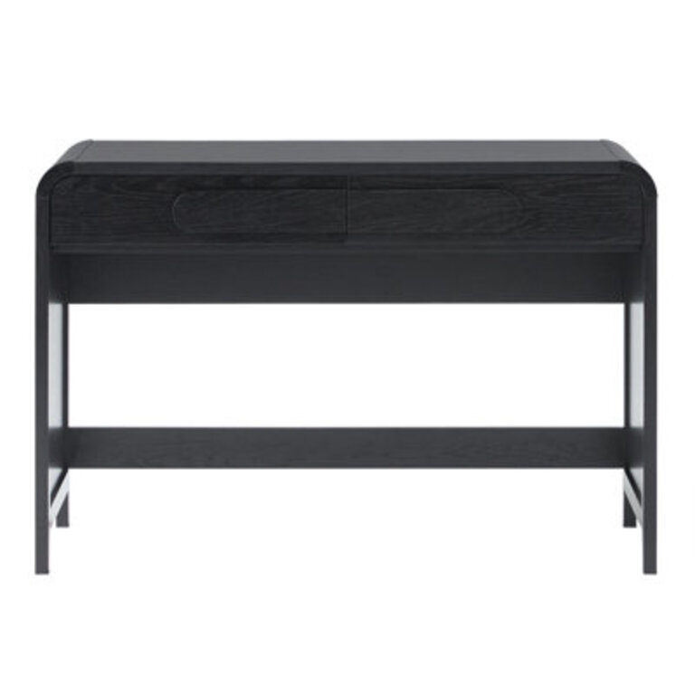 Sitarski Transitional Curved Waterfall 2-Drawer Writing Desk