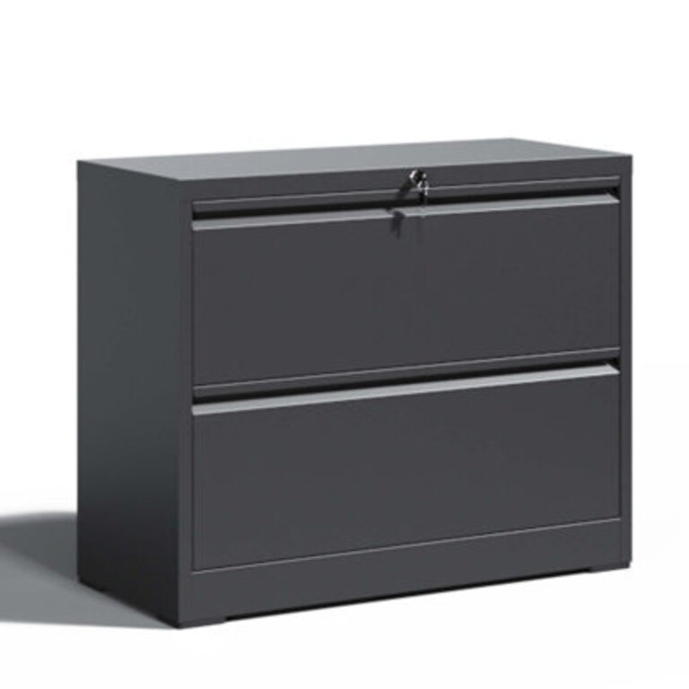 2 Drawer Metal Lateral File Cabinet with Lock for Home Office A4LetterLegal Size