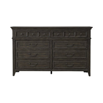 Trelawny 8 Drawer Dresser - Saddle Brown