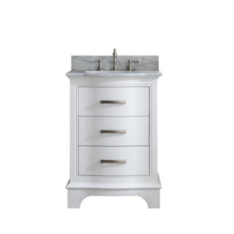 Goleta 24 Single Bathroom Vanity with Marble Top