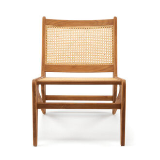 Chandigarh Jeanneret Kangaroo Cane Accent Chair