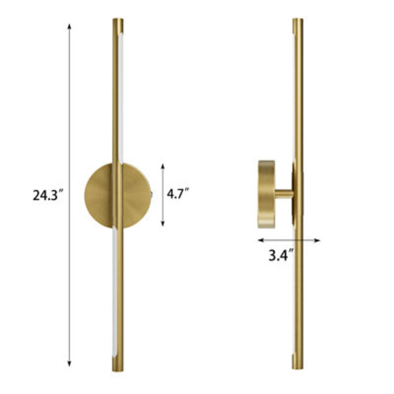 Battery Operated Wall Sconces with Remote Control 24 LED Flush Mounted Sconces