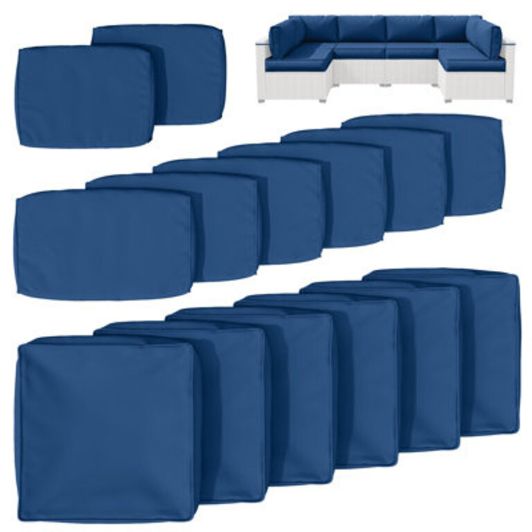 14-Piece Outdoor Seating Group Cushion Cover Only Covers
