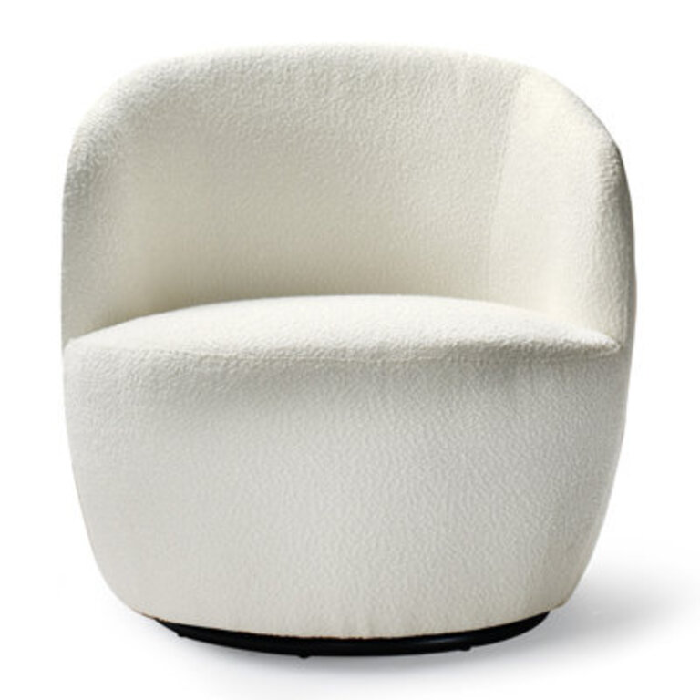 Anneros 295 Wide Boucle Swivel Barrel Chair