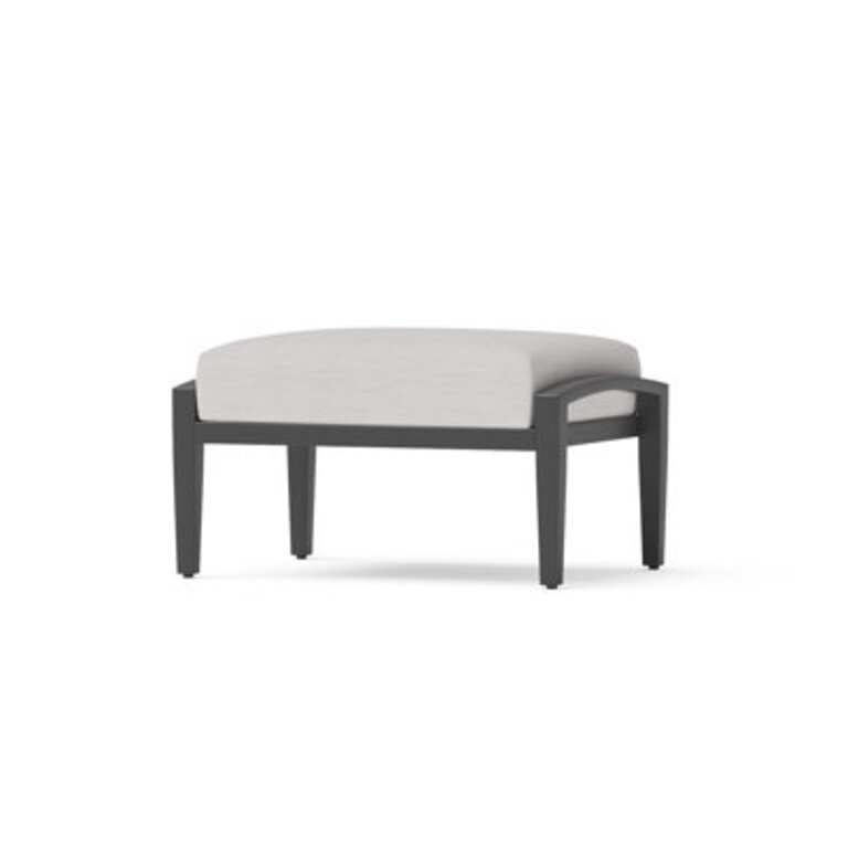Calliann Upholstered Outdoor Ottoman with Sunbrella Cushion- Set of 2