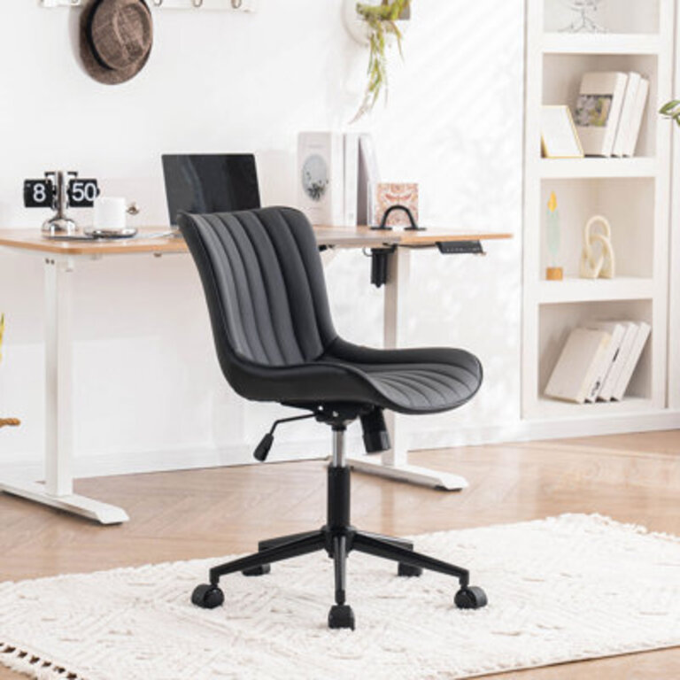 Brionni Leather Swivel Task Chair with Casters