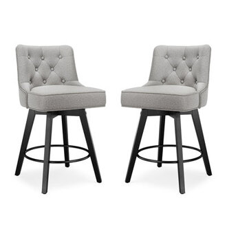 Bianny Swivel Upholstered Counter Stool