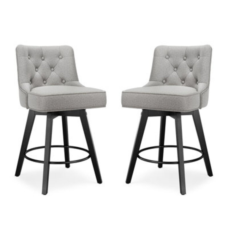 Bianny Swivel Upholstered Counter Stool