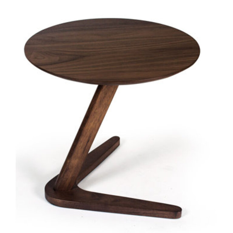 Healey Solid Wood Round C-Table End Table