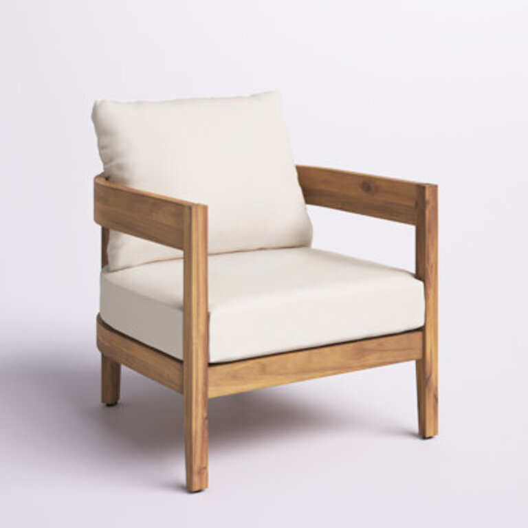 Lorene Patio Chair with Water Repellent Cushions