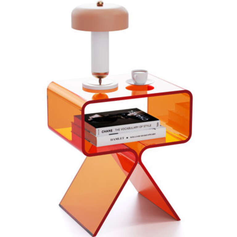 Betzabet Acrylic Side Table Bedside Table Nightstand