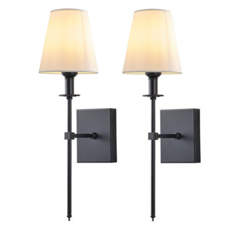 Dimmable Indoor Wall Sconces Iron Wallchiere Vanity Lighting FixturesSet of 2