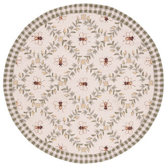 Elara Floral Handmade Wool Area Rug