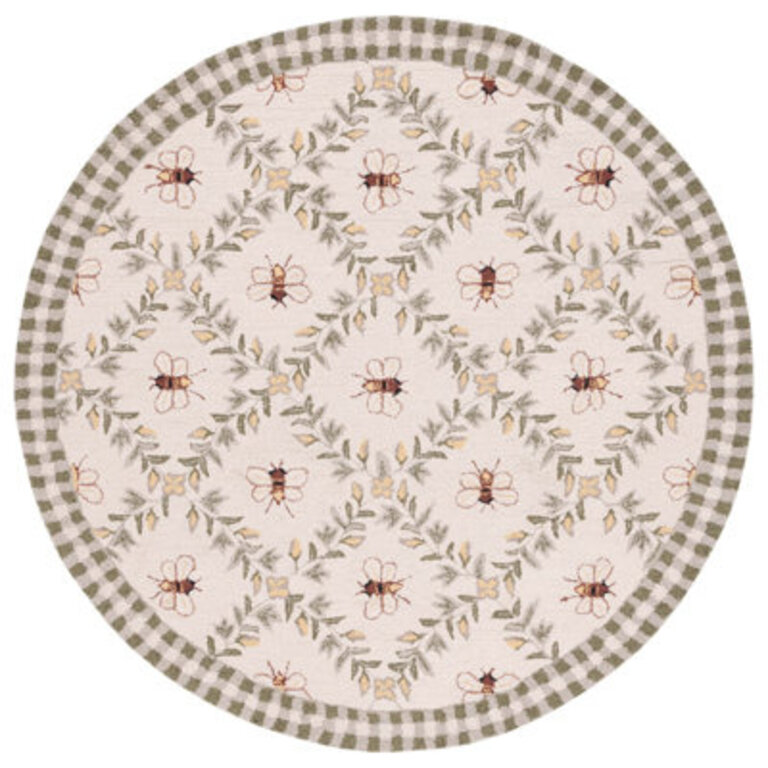 Elara Floral Handmade Wool Area Rug